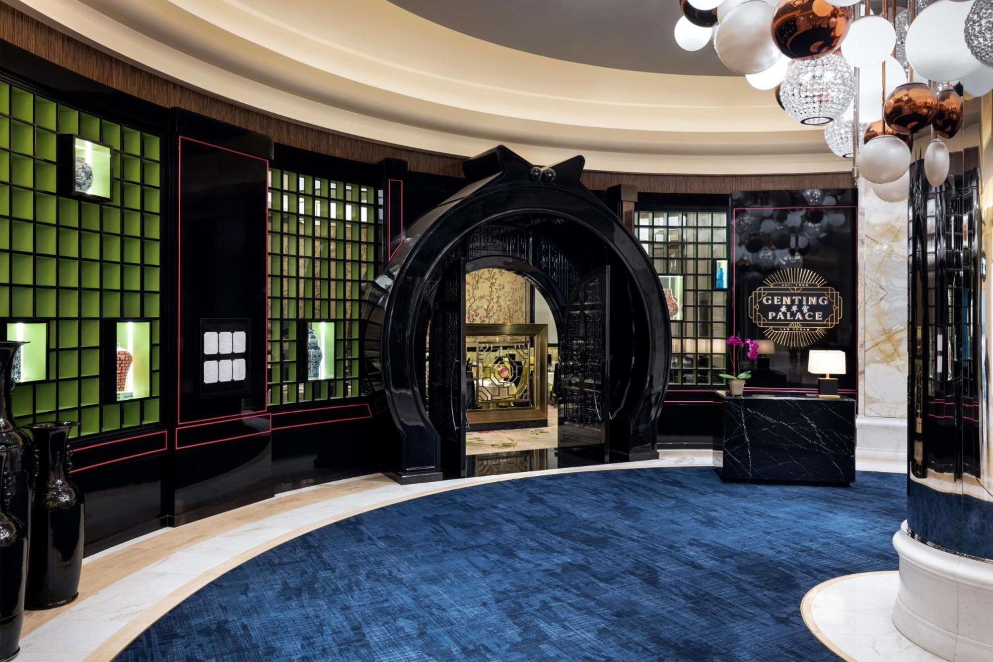 Conrad Las Vegas At Resorts World Eksteriør billede The entrance to the hotel