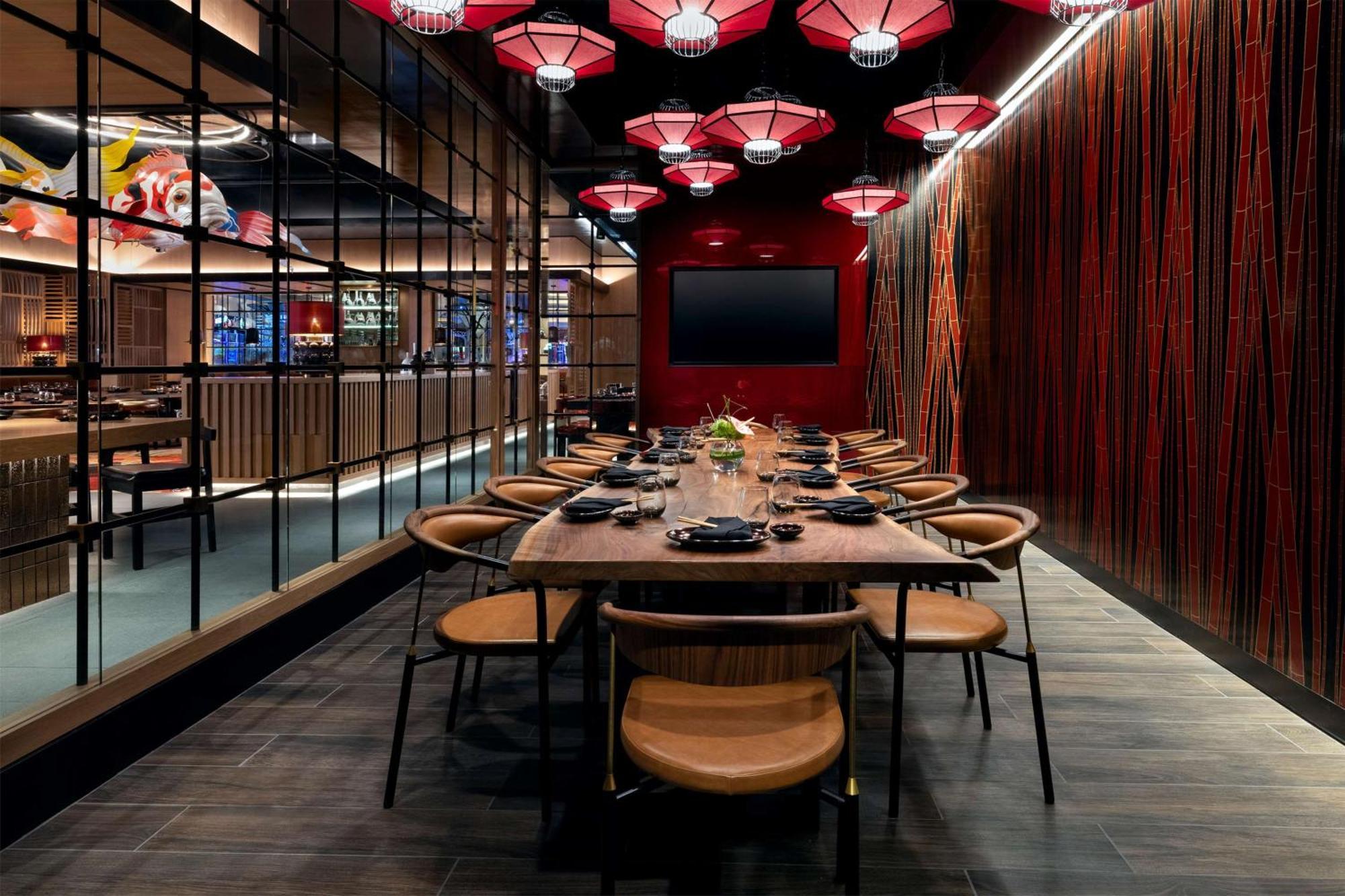 Conrad Las Vegas At Resorts World Eksteriør billede Private dining room at the restaurant