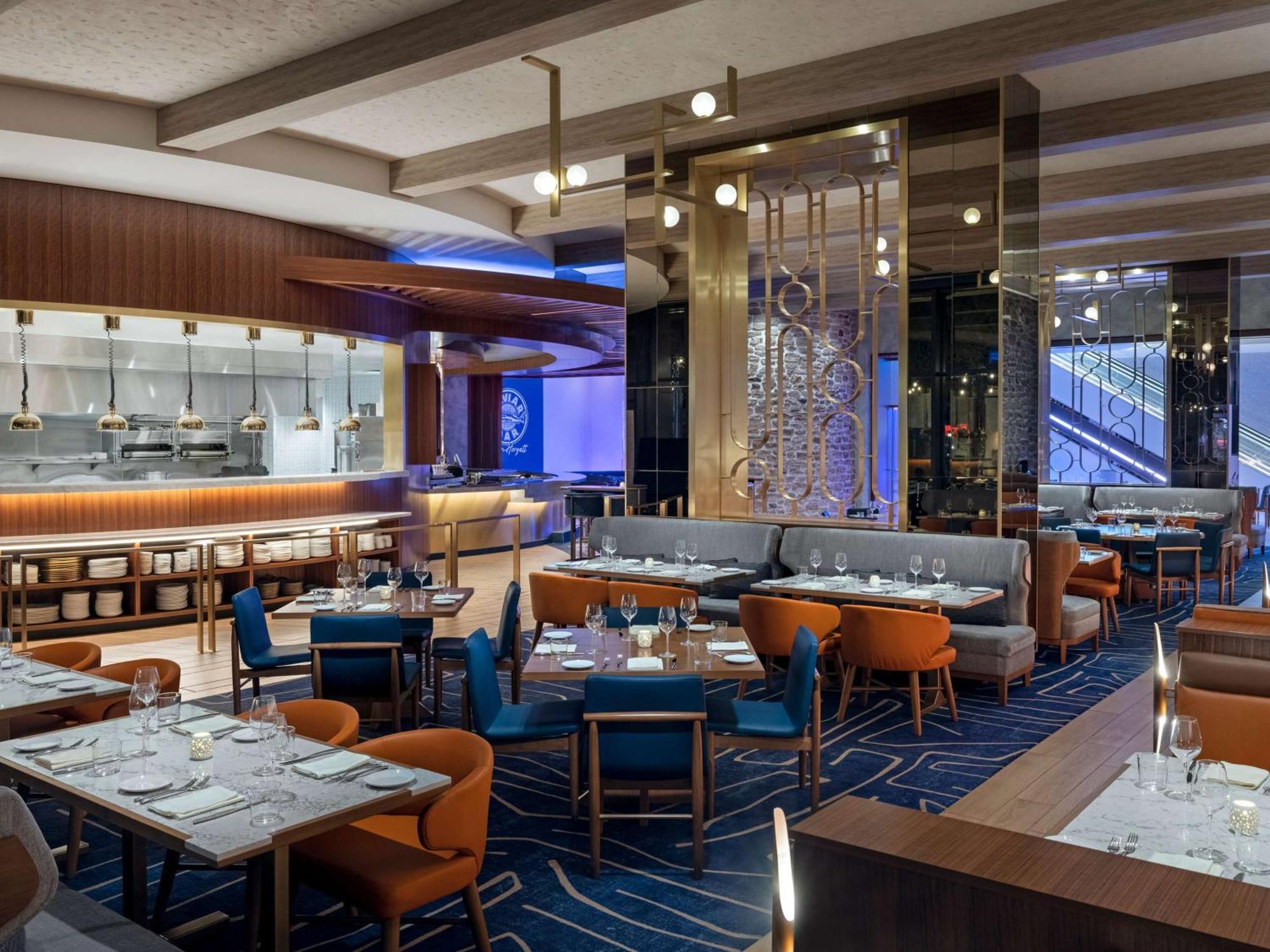 Conrad Las Vegas At Resorts World Eksteriør billede The interior of the restaurant