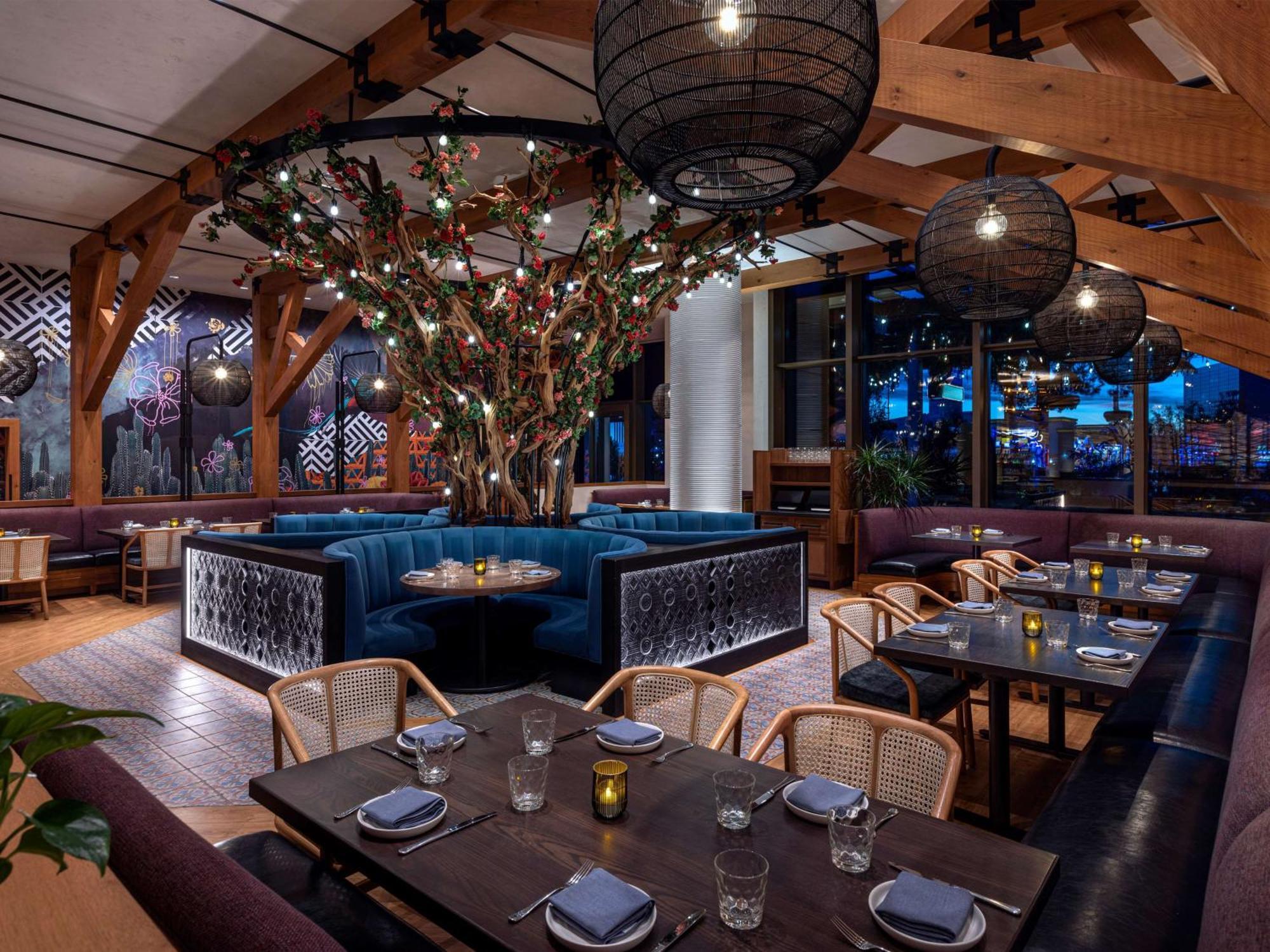Conrad Las Vegas At Resorts World Eksteriør billede The interior of the restaurant